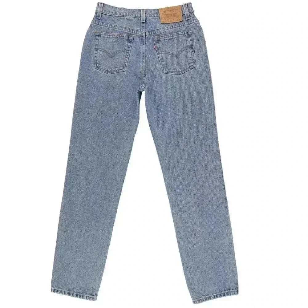 Vintage Classic Levis Jeans 512 High Waisted Straight Leg Cotton Jeans 28W 32L - Picture 4 of 6